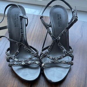Kenneth Cole Reaction Women's Gray Strappy Heels